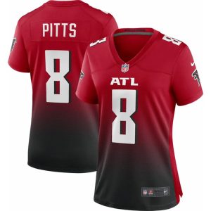 Women's Atlanta Falcons #8 Kyle Pitts Nike Red Vapor F.U.S.E. Limited Jersey