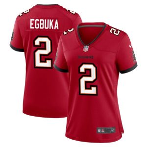 Women's '76 Tampa Bay Buccaneers #2 Emeka Egbuka Nike Red Player Game Jersey