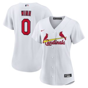 Women's St. Louis Cardinals #0 Masyn Winn Nike White Home Replica Jersey