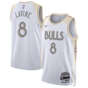 Unisex Chicago Bulls Zach LaVine  White 2024/25 Swingman Player Jersey - City Edition