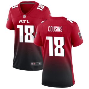 Women's Atlanta Falcons #18 Kirk Cousins Red Alternate Game Jersey