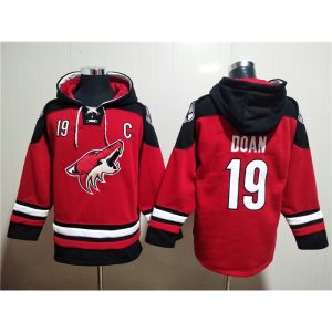 Arizona Coyotes #19 Shane Doan Red Ageless Must-Have Lace-Up Pullover Hoodie