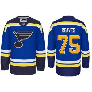 Blues #75 Ryan Reaves Light Blue Home Stitched NHL Jersey
