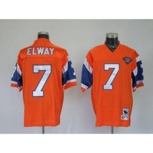 Broncos #7 John Elway Orange Stitched Youth NFL Jersey