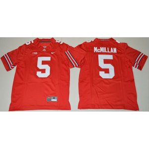 Buckeyes #5 Raekwon McMillan Red Stitched Youth NCAA Jersey