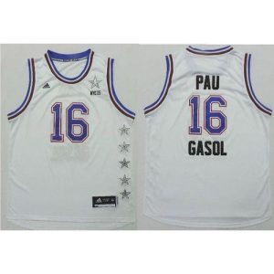 Bulls #16 Pau Gasol White 2015 All Star Stitched NBA Jersey