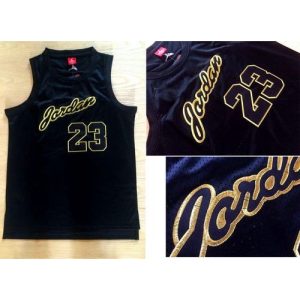 Bulls #23 Michael Jordan Black Anniversary Stitched NBA Jersey