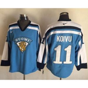 Canadiens #11 Saku Koivu Light Blue  Throwback Stitched NHL Jersey