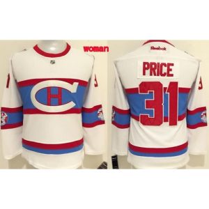 Canadiens #31 Carey Price White 2016 Winter Classic Women's Stitched NHL Jersey