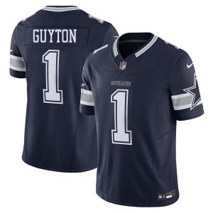 Men's Dallas Cowboys Tyler Guyton  Navy 2024 NFL Draft First Round Pick Player F.U.S.E. Vapor Untouchable Limited Stitched Football Jersey