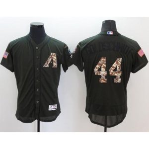 Diamondbacks #44 Paul Goldschmidt Green Flexbase Authentic Collection Salute to Service Stitched MLB Jersey