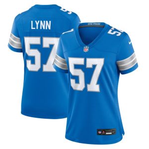 Women's Detroit Lions #57 Nate Lynn  Blue Game Jersey