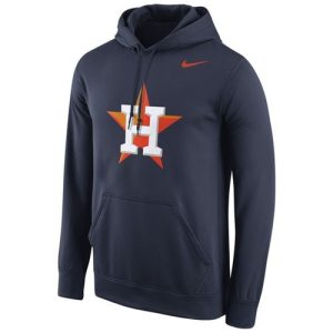 Houston Astros  Logo Performance Navy Pullover MLB Hoodie