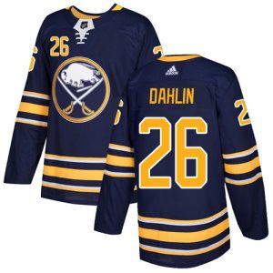 Men's  Buffalo Sabres #26 Rasmus Dahlin Navy Stitched NHL Jersey