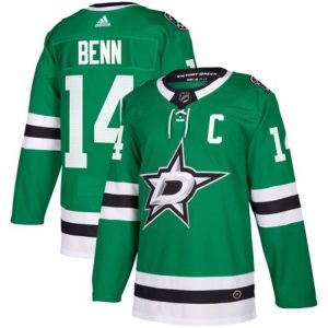 Men's  Dallas Stars #14 Jamie Benn Green Stitched NHL Jersey