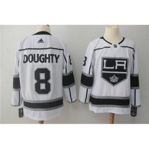 Men's  Los Angeles Kings #8 Drew Doughty White Stitched NHL Jersey