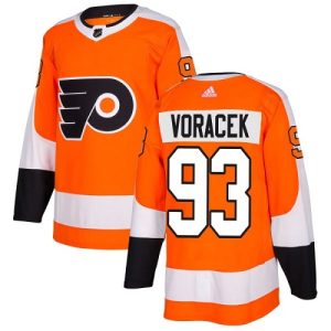 Men's  Philadelphia Flyers #93 Jakub Voracek Orange Stitched NHL Jersey