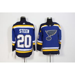 Men's  St. Louis Blues #20 Alexander Steen Blue Stitched NHL Jersey