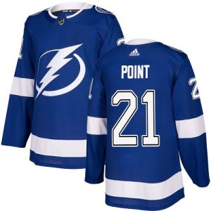 Men's  Tampa Bay Lightning #21 Brayden Point Blue Stitched NHL Jersey
