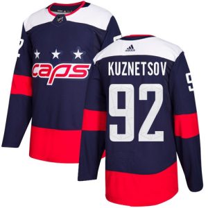 Men's  Washington Capitals #92 Evgeny Kuznetsov Navy 2018 NHL Stadium Series Authentic Pro Stitched Jersey