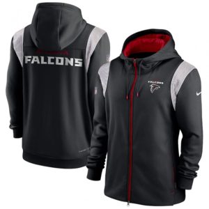 Men's Atlanta Falcons Black zipper Hoodie