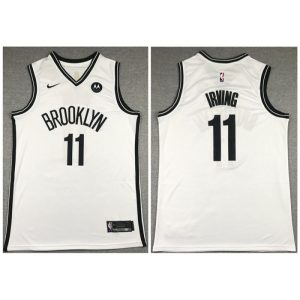 Men's Brooklyn Nets #11 Kyrie Irving 2020 White Stitched Jersey