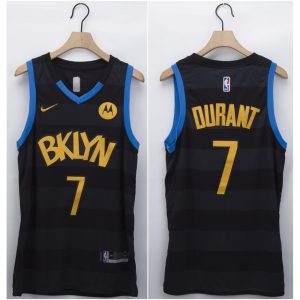 Men's Brooklyn Nets #7 Kevin Durant Black Fashion Edition Stitched NBA Jersey