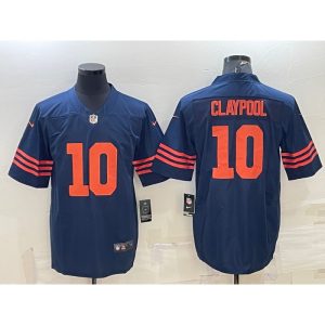 Men's Chicago Bears #10 Chase Claypool Navy Color Rush Limited Stitched Football Jersey