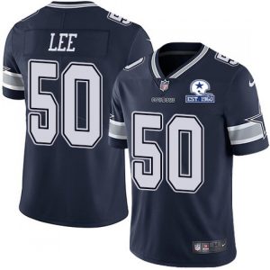 Men's Dallas Cowboys #50 Sean Lee Navy With Established In 1960 Patch Limited Stitched Jersey