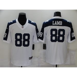Men's Dallas Cowboys #88 CeeDee Lamb White Stitched Jersey
