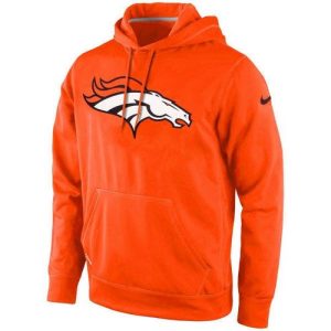Men's Denver Broncos  Orange KO Logo Essential Hoodie
