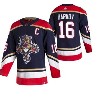 Men's Florida Panthers #16 Aleksander Barkov Black 2020-21 Reverse Retro Stitched Jersey