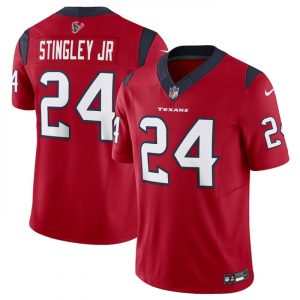 Men's Houston Texans #24 Derek Stingley Jr.  Red 2023 F.U.S.E Vapor Untouchable Stitched Football Jersey