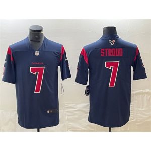 Men's Houston Texans #7 C.J. Stroud Navy Color Rush Vapor Untouchable Stitched Football Jersey