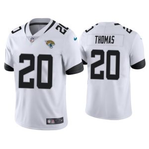 Men's Jacksonville Jaguars #20 Daniel Thomas White Vapor Untouchable Limited Stitched Jersey