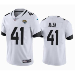 Men's Jacksonville Jaguars #41 Josh Allen White Vapor Untouchable Limited Stitched NFL Jersey