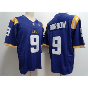 Men's LSU Tigers #9 Joe Burreaux Purple 2023 Stitched Baseball Jersey