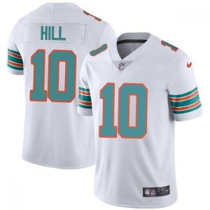 Men's Miami Dolphins #10 Tyreek Hill White Color Rush Limited Stitched Football Jersey