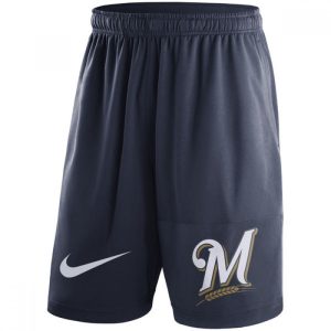 Men's Milwaukee Brewers  Navy Dry Fly Shorts