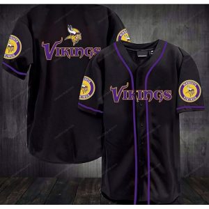 Men's Minnesota Vikings Black Stitched Jersey