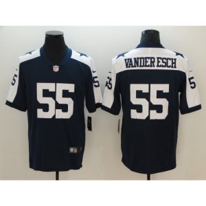 Men's NFL Dallas Cowboys #55 Vander Esch Navy 2018 Draft Vapor Untouchable Limited Stitched Jersey