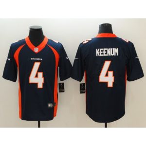 Men's NFL Denver Broncos #4 Case Keenum Blue Vapor Untouchable  Limited Stitched Jersey