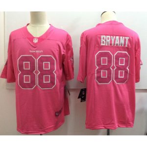 Men's  Dallas Cowboys #88 Dez Bryant Pink Limited Rush Stitched NFL Jersey