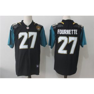 Men's  Jacksonville Jaguars #27 Leonard Fournette Black Alternate Stitched NFL Vapor Untouchable Limited Jersey