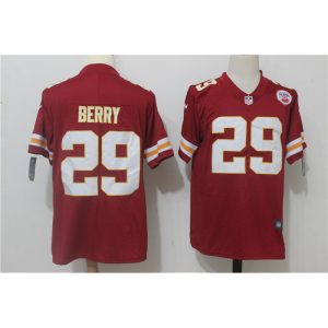Men's  Kansas City Chiefs #29 Eric Berry Red Team Color Stitched NFL Vapor Untouchable Limited Jersey