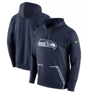 Men's  Seattle Seahawks College Navy Champ Drive Vapor Speed Pullover Hoodie