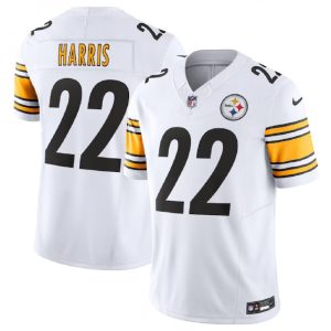 Men's Pittsburgh Steelers #22 Najee Harris White 2023 F.U.S.E. Vapor Untouchable Limited Stitched Jersey