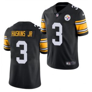 Men's Pittsburgh Steelers #3 Dwayne Haskins Jr.  Black Vapor Untouchable Limited Stitched Jersey