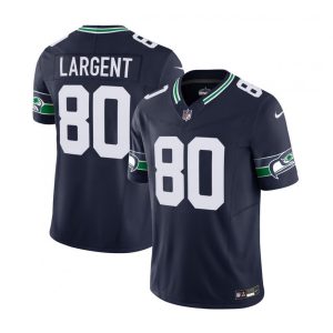 Men's Seattle Seahawks #80 Steve Largent  2023 F.U.S.E. Navy Limited Stitched Football Jersey