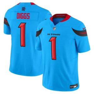 Men's  Stefon Diggs Blue Houston Texans Vapor F.U.S.E. Limited Jersey